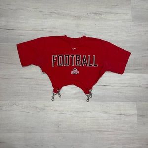 LF First Of A Kind Vintage Reworked Cropped Ohio State T-Shirt Size OS